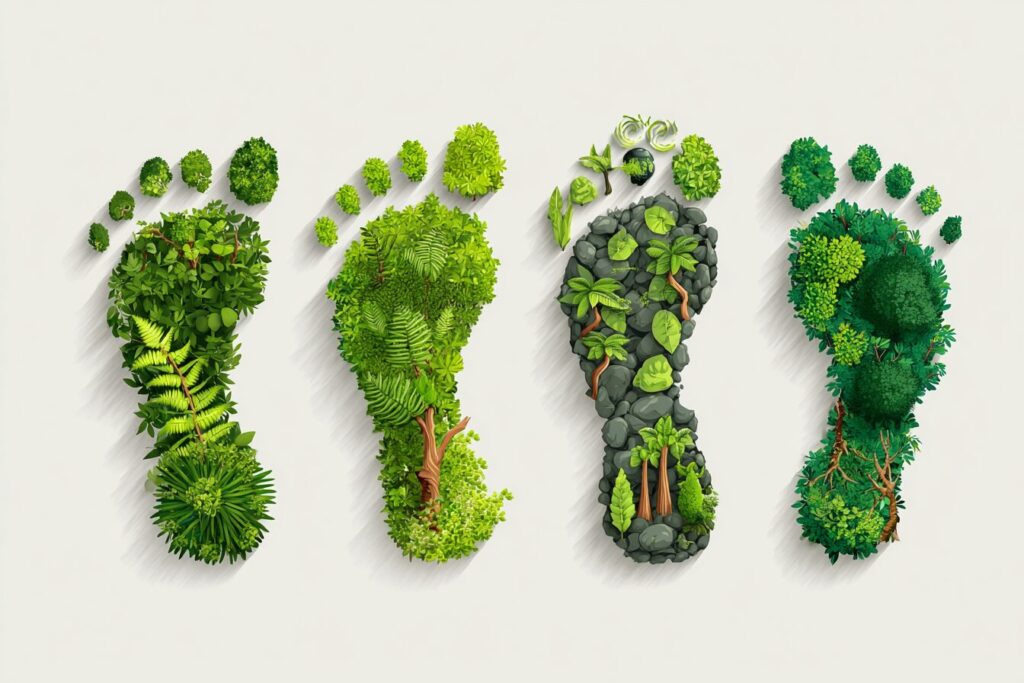 carbon footprints illustrate environment impact greenhouse gas