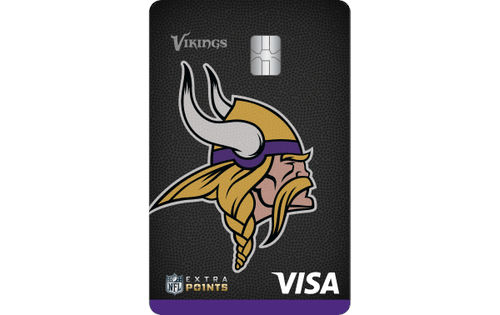 Minnesota Vikings credit card with logo